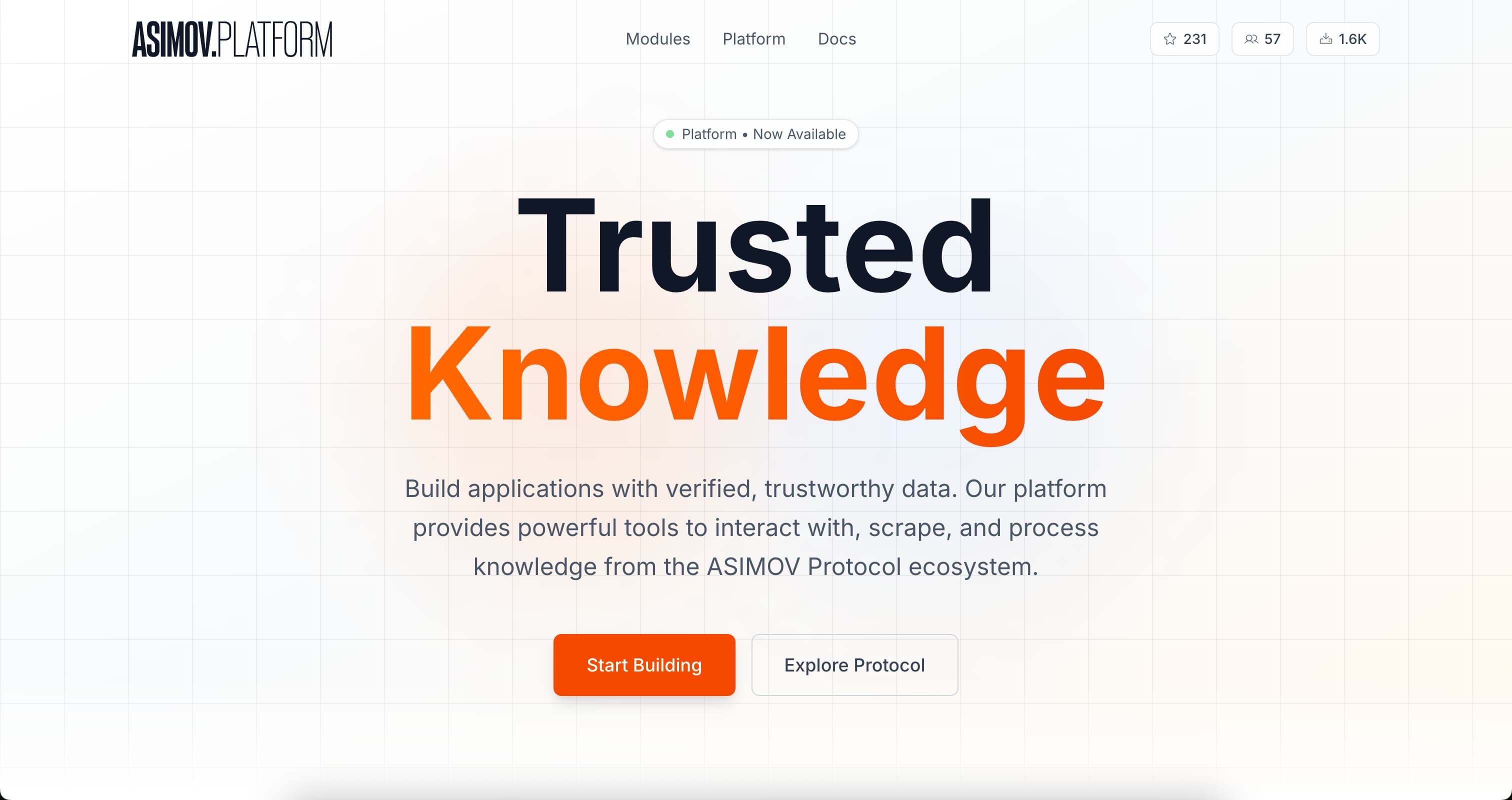 ASIMOV.Platform - Trusted Knowledge Infrastructure for AI Applications